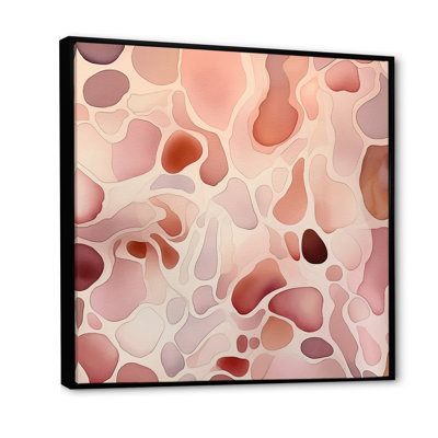 «Nutshell Abstractions Abstract Watercolor I - Abstract Shapes», reproduction sur toile