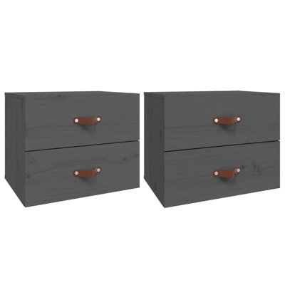 Uckfield 50cm W Solid Wood Bedside Table
