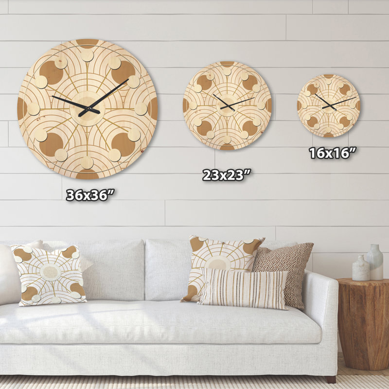 Solid Wood Wall Clock, Large