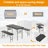 Bevilacqua Ebern Designs 47.24 " Plastic and Steel Black Foldable Card Table