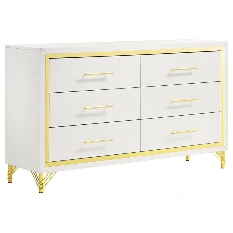 Commode de chambre à 6 tiroirs Chesney