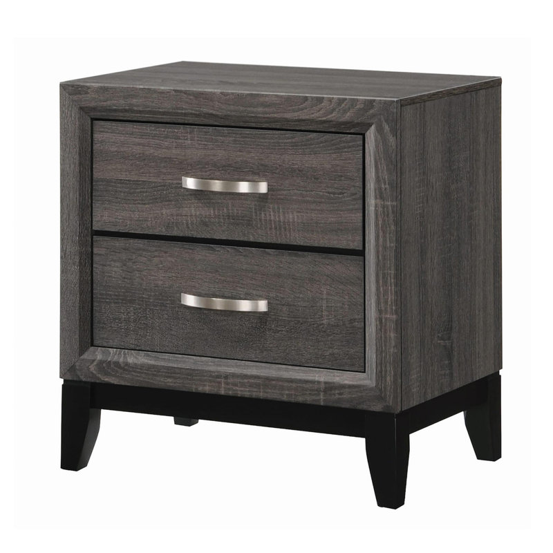 Billie-Jean 2 - Drawer Nightstand, Light Gray