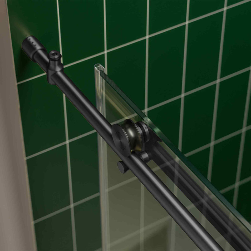 56"-60" W X 80" H Single Sliding Frameless Shower Door | 5/16" (8Mm) Thickened Upgrade Tempered Glass | Stainless Steel Hardware | Safe, Explosion-Resistant, Clear & Stylish, Sturdy & Durable
