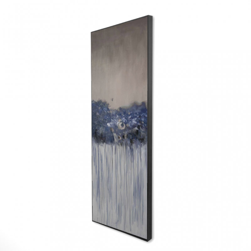 "Bouquet de fleurs bleues" sur toile