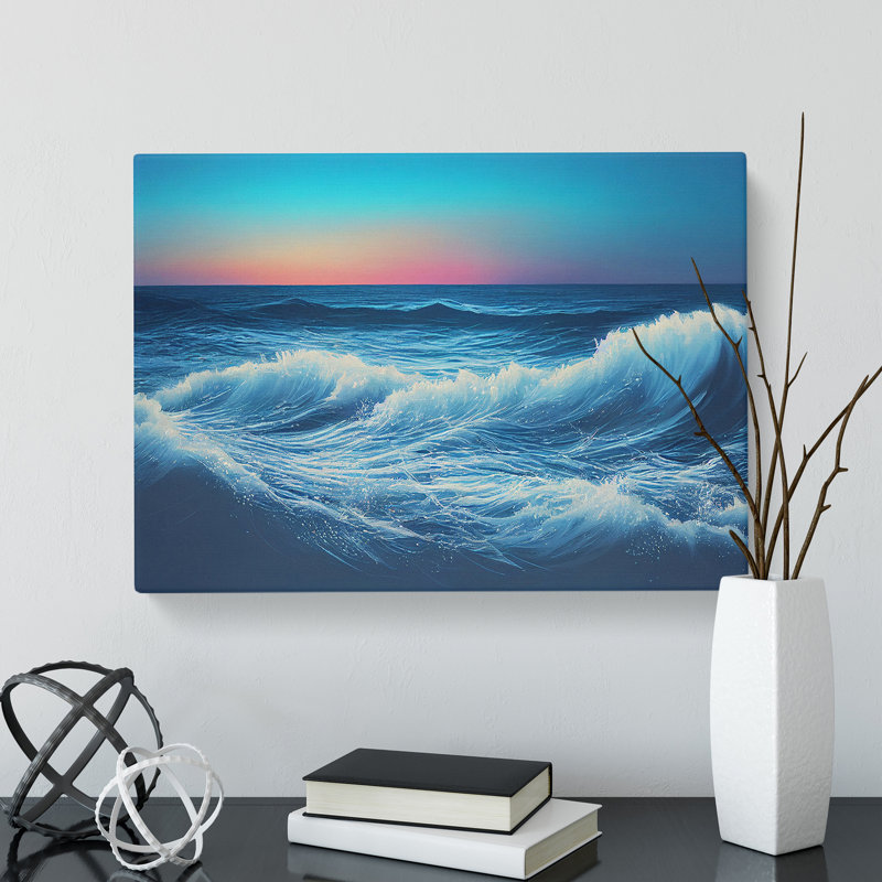 Ocean View At Sunset - Wrapped Canvas, 35cm H x 50cm W x 3cm D