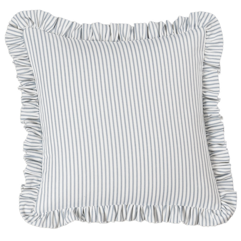 Coussin Birch Lane, Polyester, Bleu clair