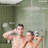 Ceiling Mount 12" Dual Rainfall Thermostatic Shower System with 6" Wall Shower and Handheld Spray-107861223