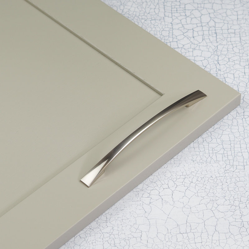 Brushed Nickel Slim Bow Handles, 160mm