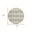 Tapis rond 8 po taupe