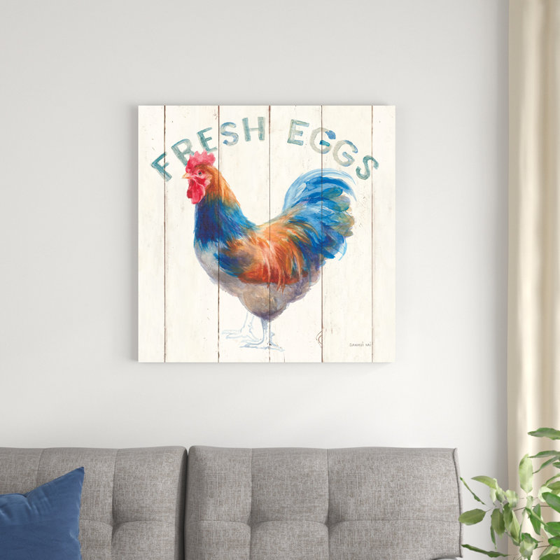 Poule à œufs frais, H 30 po x l 30 po