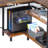 Kirstey L-Shape Gaming Desk with Built in Outlets,Computer Desk with Monitor Stand-1337675898-1337675893