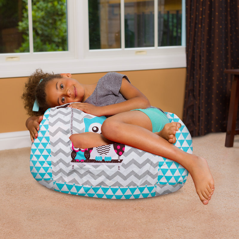 Fauteuil à billes pour enfants, adolescents et adultes - Rempli de perles souples, comprend une housse amovible et lavable à la machine - Plusieurs couleurs, tailles et tissus, y compris nylon doux et toile avec motifs