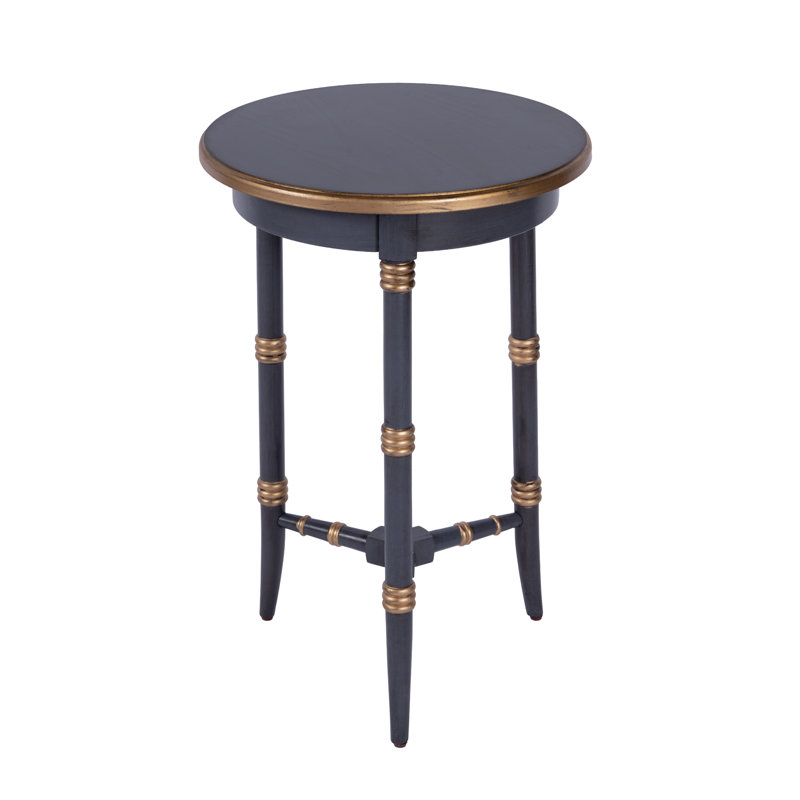 Isla Side Table, Blue & Gold