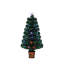 Ensemble de 4 pièces d'arbre de Noël artificiel en fibre optique pré-éclairé