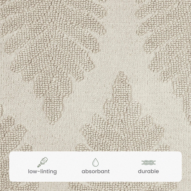 Martex Fern Ogee Sand Bath Rug, Fern Ogee Sand