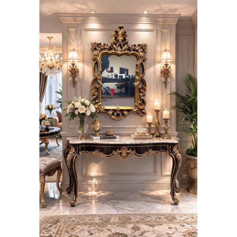 Breyannah Flat Solid And Engineered Wood Mirror