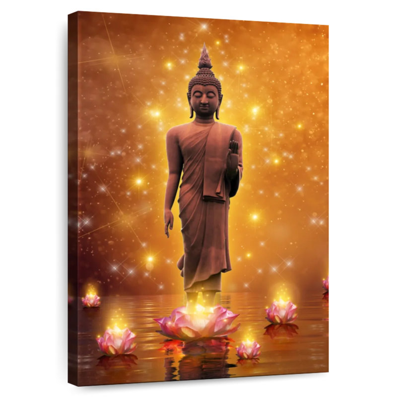 Adella Buddha Lotus, 51" H x 34" W