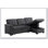 Linen Reversible Sleeper Sectional Sofa With Storage Chaise