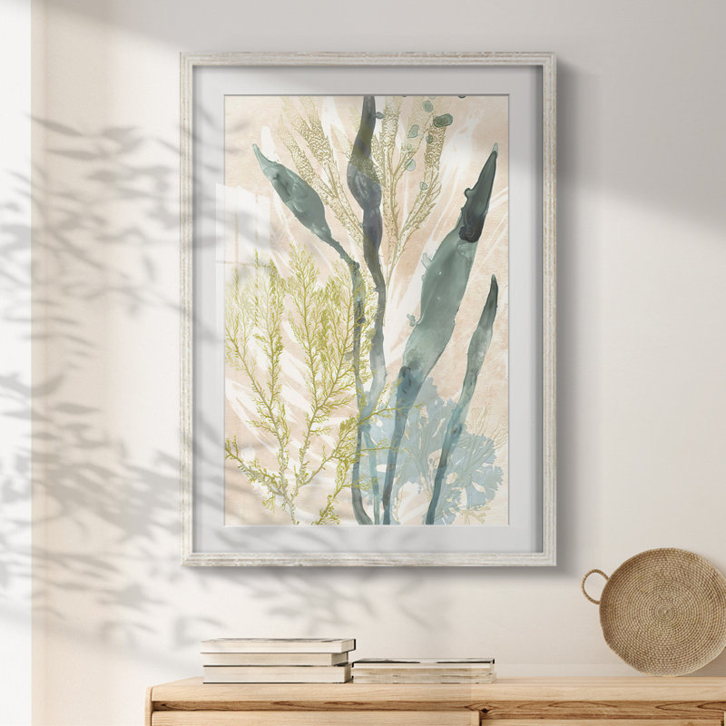 «Vintage Ocean Jewels I», impression encadrée, H 25,5 po x l 17,5 po, Blanc