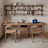 Tan Rectangular Solid Wood desks-107293676