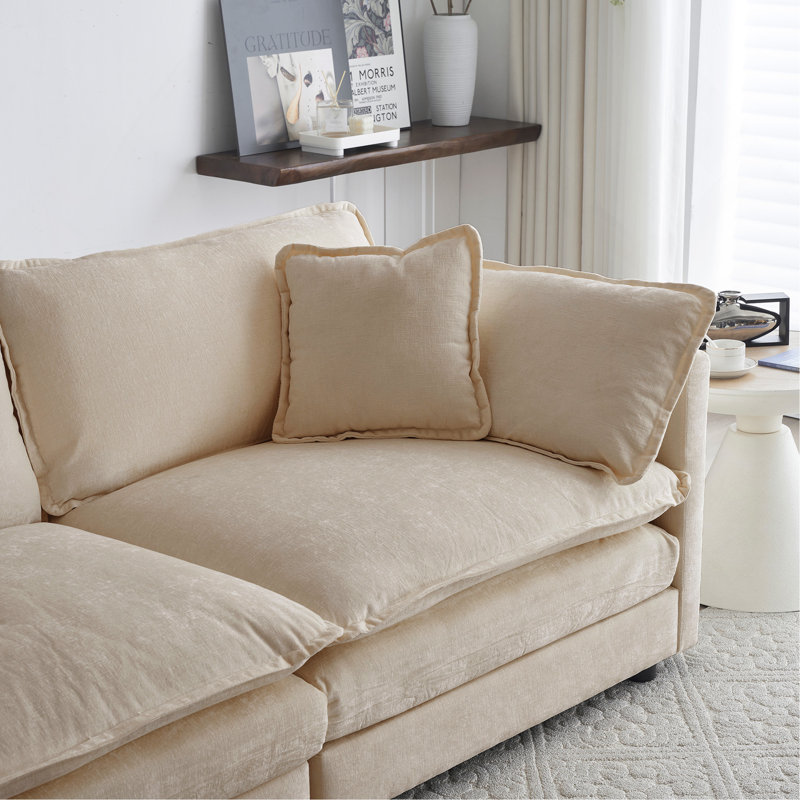 Ensemble de 2 chaises d'appoint, Beige