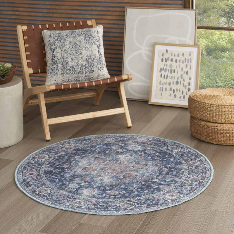 Tapis lavable à la machine New Concepts, Rond 4 pi