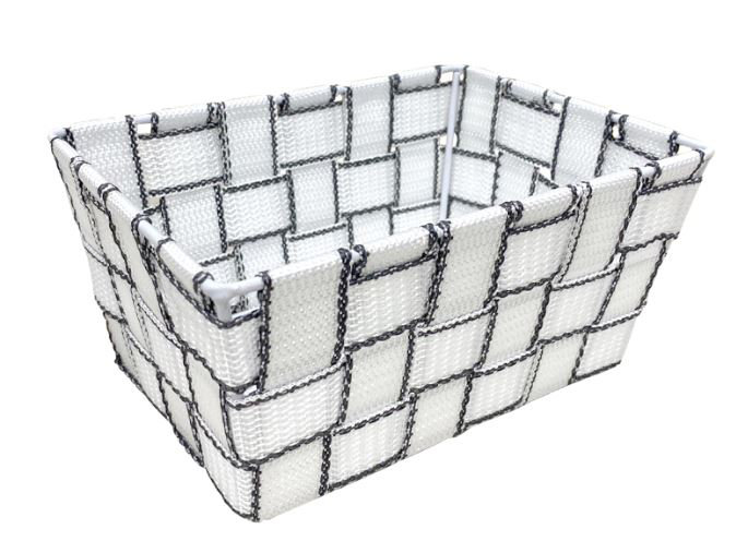 Panier de rangement en tissu, 9 po x 19 po
