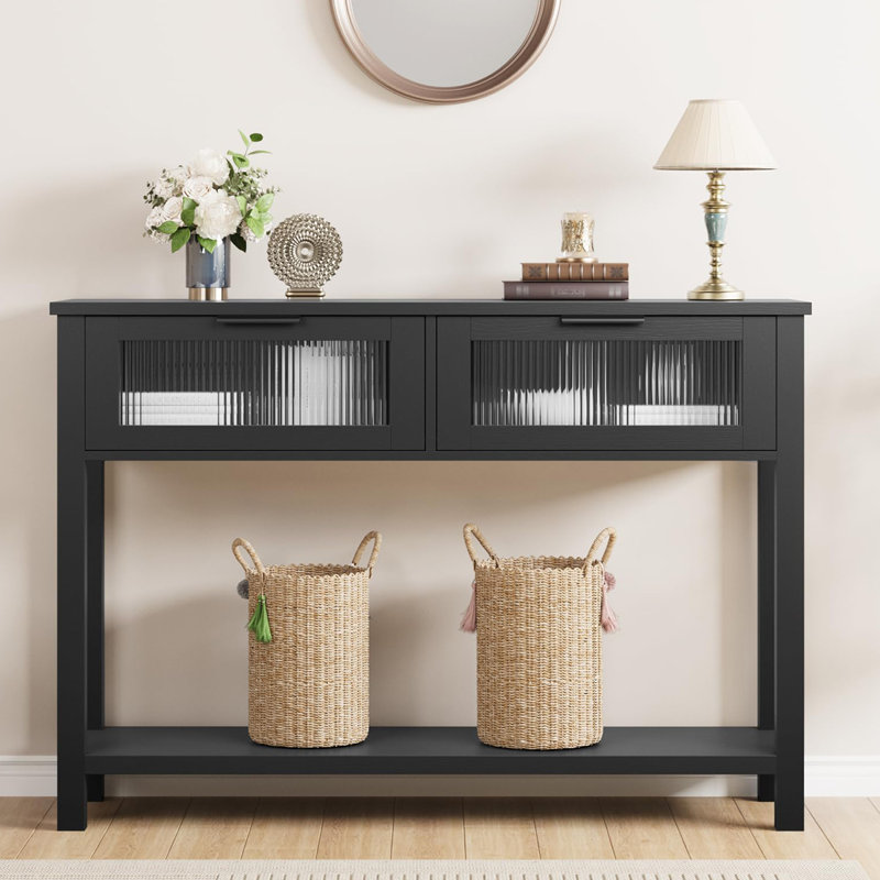 Davaya 43.3'' Console Table, Black
