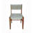 Stassa 19.5 " H Cotton Upholstered Acacia Solid Wood Side Chair