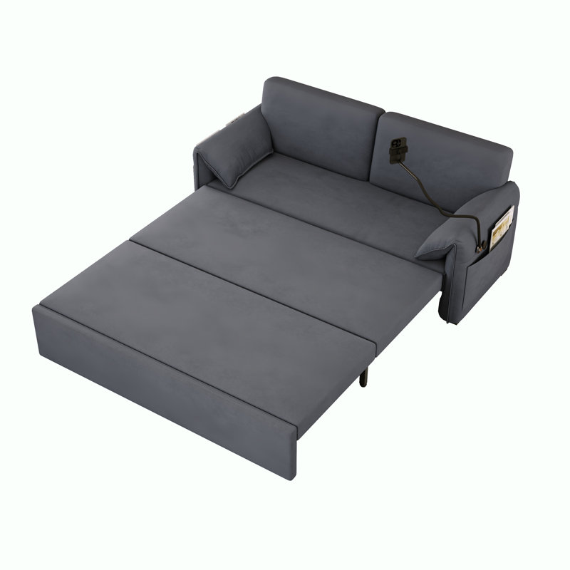 Folding Sofa Bed, Grey