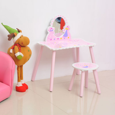 Dorazio Kids 2 Piece Rectangular Desk Or Activity Chair and Chair Set