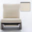 Élégante chaise berçante rembourrée en velours côtelé avec pieds en tissu d'ameublement en polyuréthane-2053116664