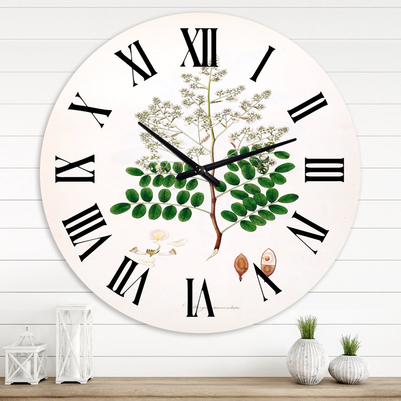 Vintage Botanicals - horloge murale, Moyenne