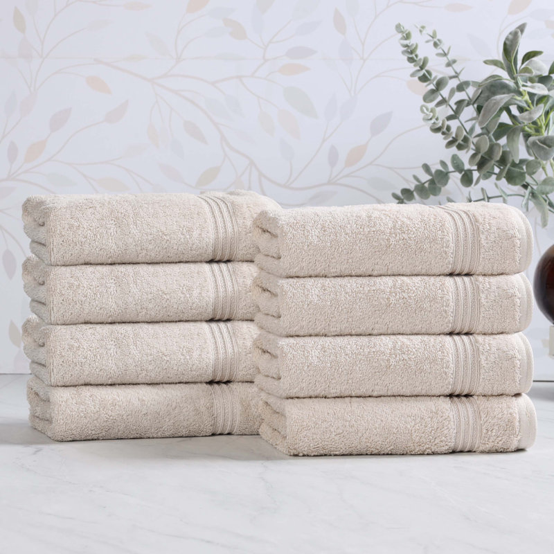 Oleg Heritage Egyptian Cotton Soft Absorbent Luxury Hand Towel, Stone