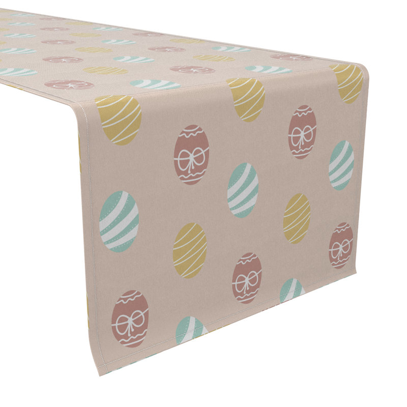 Garic Rectangular Geometric Cotton Table Runner
