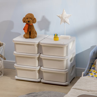Unité de rangement pour enfants à 3 niveaux QABA