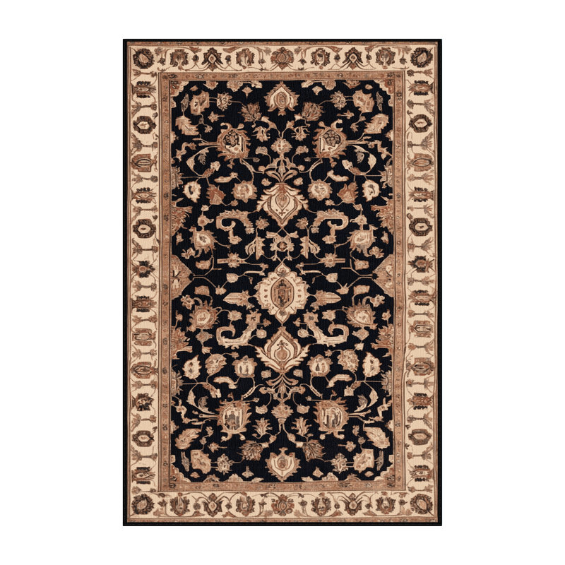 Tapis brun lavable à la machine, Rectangulaire 2 pi x 3 pi