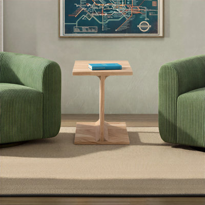 Gundars Solid Wood Modern Accent End I-Table - Natural