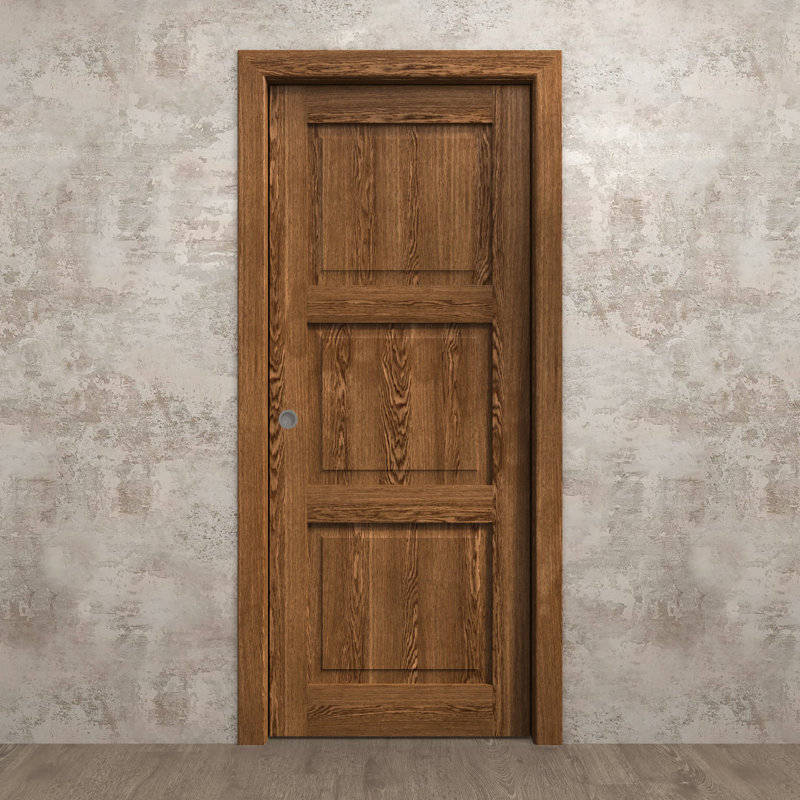 Porte coulissante à poche | Ego 5010 | Ensemble de quincaillerie de rail | Portes intérieures modernes en bois massif pour chambre à coucher