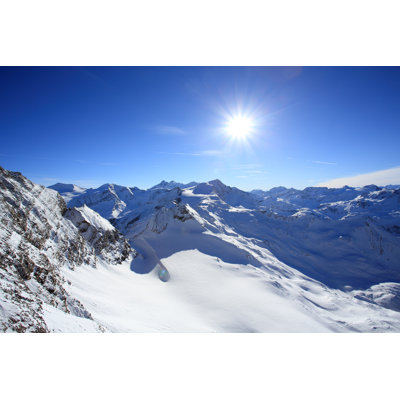 Holdenville Mountain Winter View by Lux_D - Wrapped Canvas Print