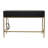 Thetisa Wooden 3 Drawers Desk with Mirrored Front and Outlet-523859110