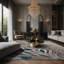 Tapis noir soyeux et moelleux-100885756