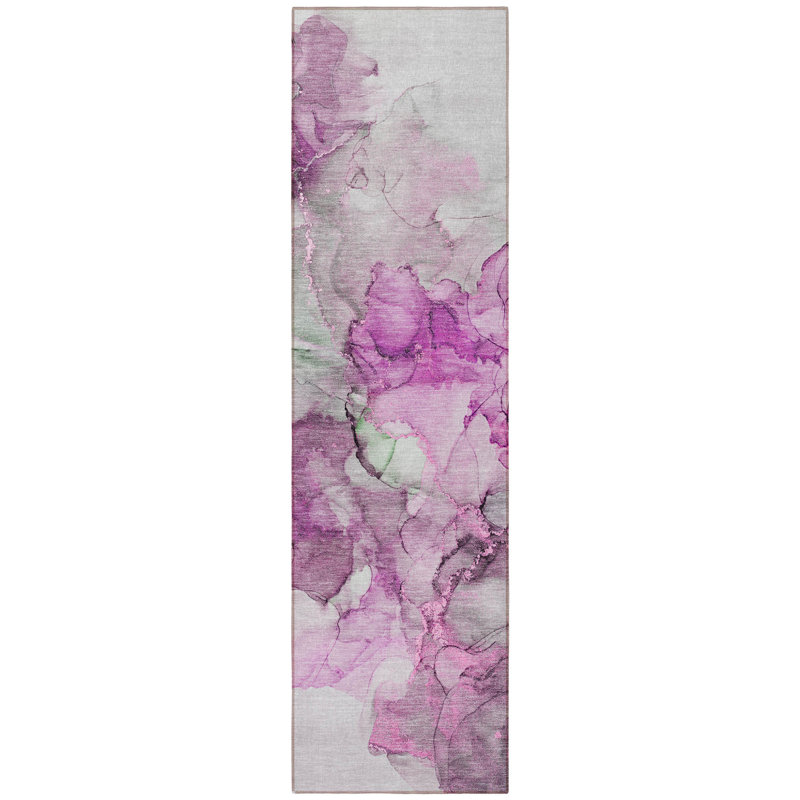 Tapis de couloir intérieur et extérieur gris 8 pi