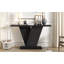 Console avec placage en bois naturel