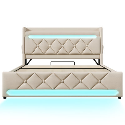 Upholstered Ottoman Storage Bed