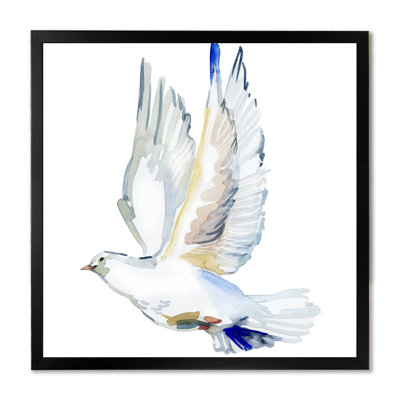 " Flying White Dove Bird IV "