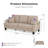 Viafora 3-Piece Boucle Sofa Set-772866564-794656348
