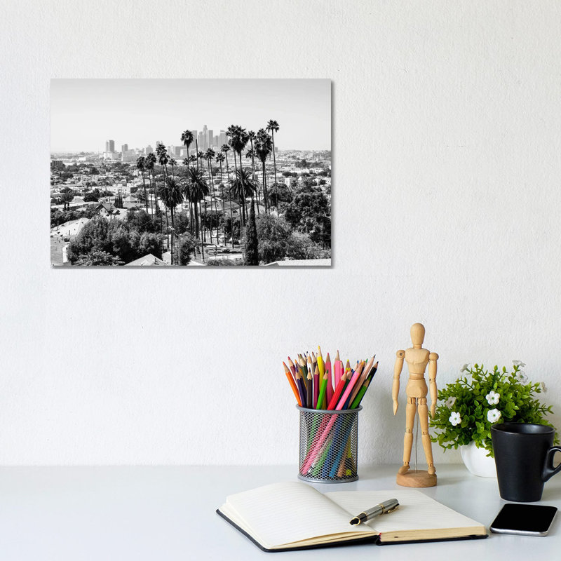 Los Angeles View by Philippe Hugonnard - Wrapped Canvas Print, 20.32 cm H x 30.48 cm W