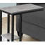 Table d'appoint, en forme de C, bout, côté, collation, stratifié gris, métal noir, contemporain, moderne-1203013451-1203013462