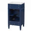 Meuble-lavabo autoportant de 18 po en MDF avec lavabo intégré en céramique, meuble-lavabo simple en bleu avec porte à fermeture douce, tablette réglable et pieds pleins-130996267-131294898